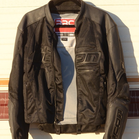 ICON ARC mesh/leather moto jacket - Picture 1 of 5